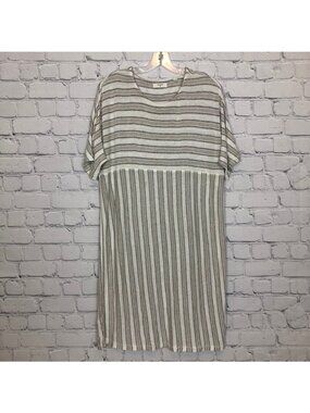 Billy Reid Striped Linen Blend Knit Dress Size XS